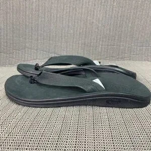 Chaco | Shoes | Chaco Mens Size Classic Black Leather Flip  display picture 1